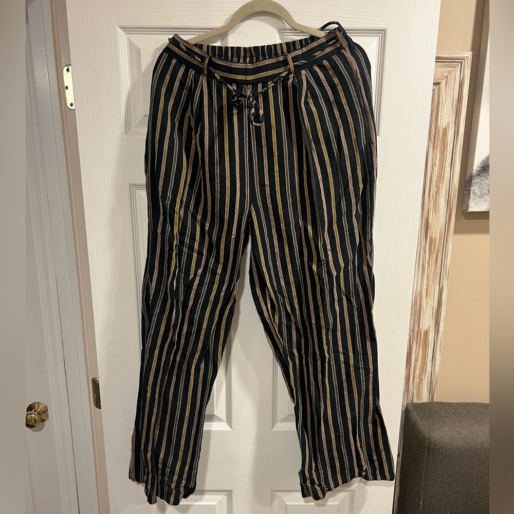 Linen anthropologie pants